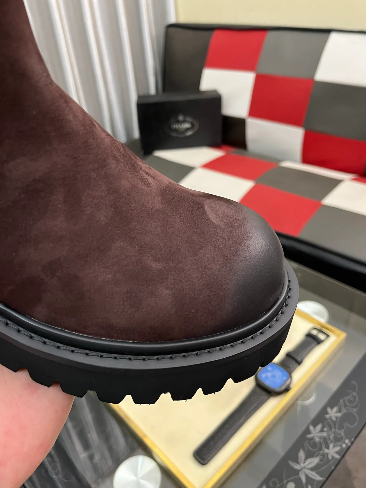 Men's shoes 💰560⌚️⌚️【PRADA】Prada - High-end quality original order·Formal leather shoes - Upper: imported 🔝 tumbled calf leather, hand-stitched mark thread, brand metal fastener cross-arm decoration - Lining: water-dyed cowhide - Outsole: ultra-light TR·rubber; molded outsole -Super high quality control·Fine workmanship: highlighted (high-end·luxury·grade) -Size :38-44